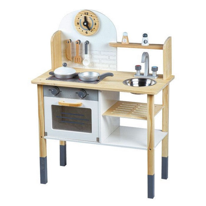Bucatarie din lemn cu accesorii Ecotoys TL80021