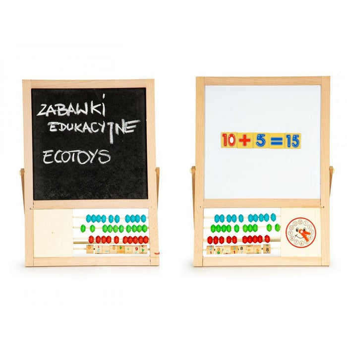 Tabla educationala cu abac si numere Ecotoys MB385