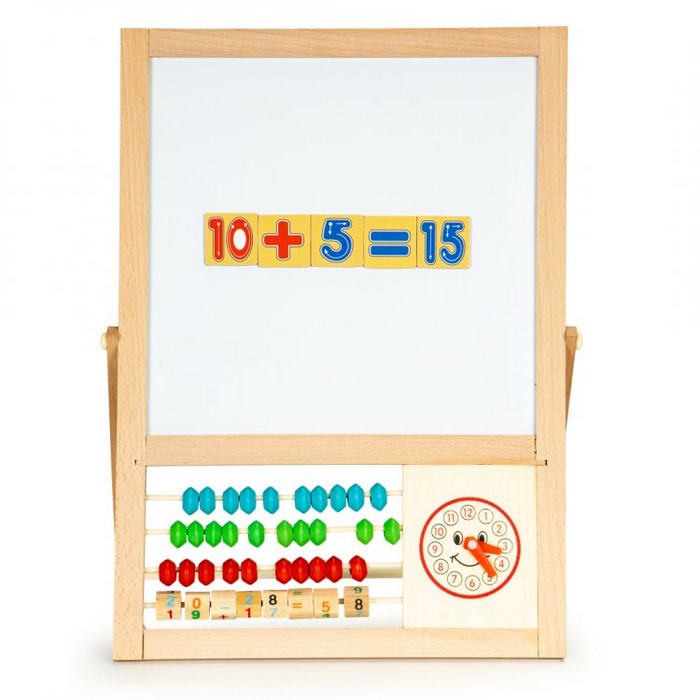 Tabla educationala cu abac si numere Ecotoys MB385