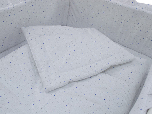 Lenjerie MyKids Little Stars Albastru 4+1 Piese 120x60