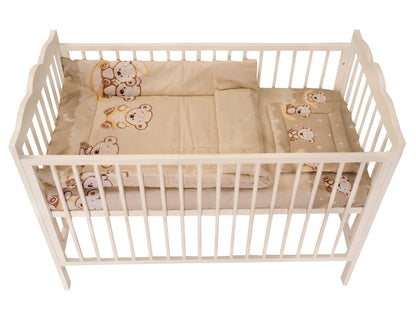 Lenjerie MyKids Bear On Moon Beige M2 4+1 piese 120x60