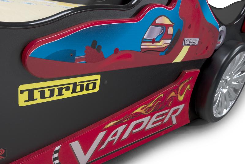 Patut tineret MDF Plastiko Vaper Negru Rosu 200x90