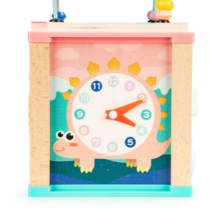 Cub educational din lemn Ecotoys Dino HM015471