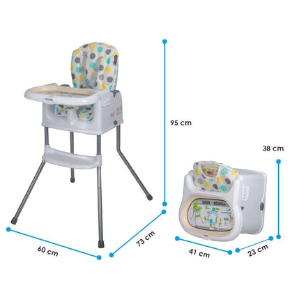 Scaun de luat masa multifunctional Coccolle Ziti Beige Dots