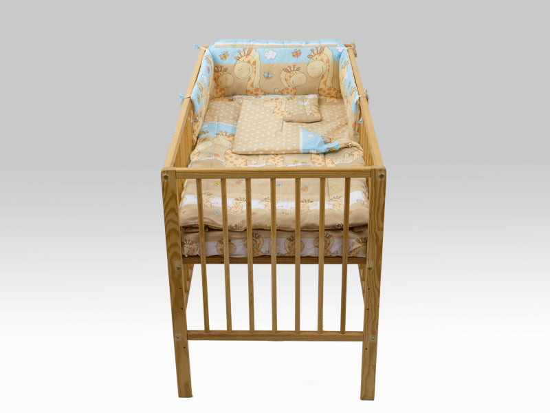 Lenjerie MyKids Happy Giraffe Maro 4 Piese 140x70