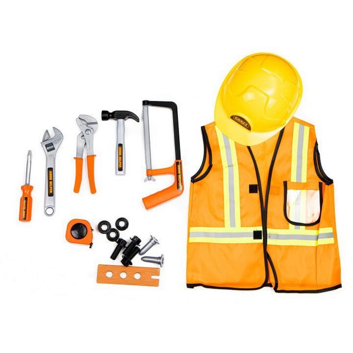 Set de unelte cu vesta de lucru Ecotoys HC487158