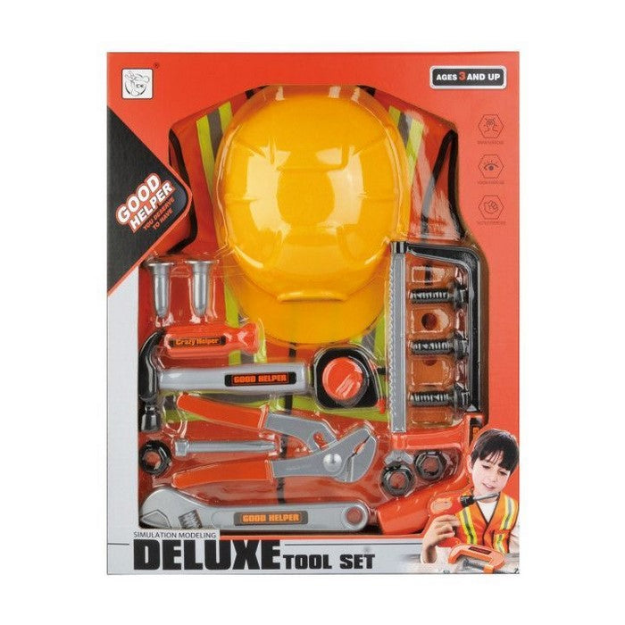 Set de unelte cu vesta de lucru Ecotoys HC487158