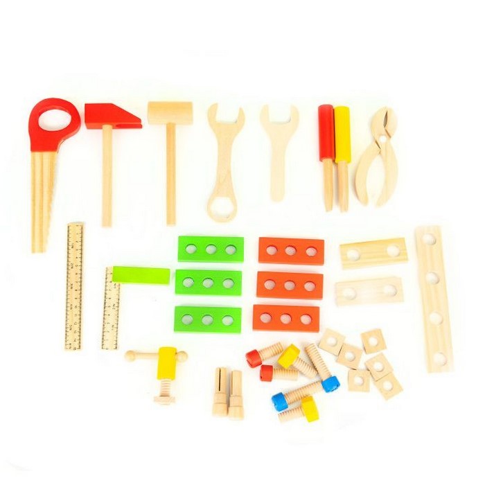 Trusa cu unelte XXL  din lemn Ecotoys MB028
