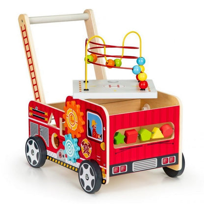 Antemergator educational cu blocuri din lemn Ecotoys TL09025