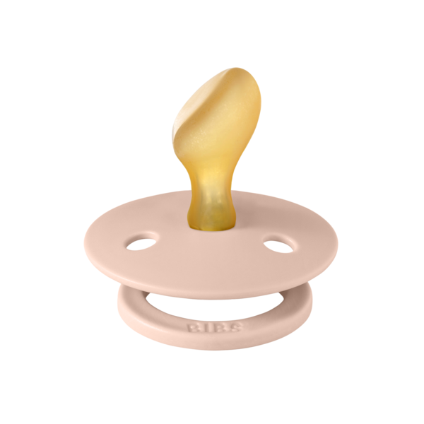 BIBS - Suzeta Colour Latex, tetina anatomica, 6 luni +-Blush