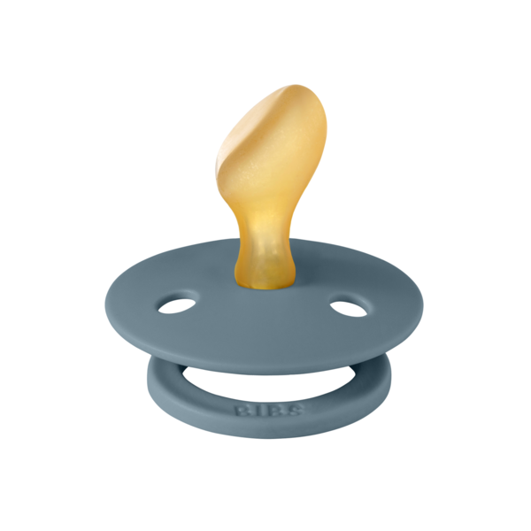 BIBS - Suzeta Colour Latex, tetina anatomica, 6 luni +-Petrol