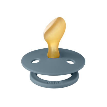 BIBS - Suzeta Colour Latex, tetina anatomica, 6 luni +-Petrol