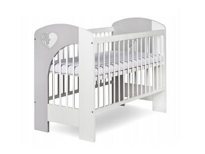 Mobilier Camera copii Si Bebelusi KLUPS NEL HEART Alb Gri