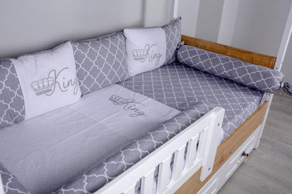 Lenjerie MyKids Montessori 8 Piese King KG102 95x195 cm