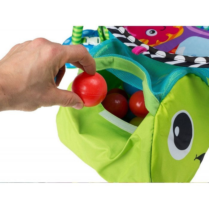 Salteluta de joaca cu bile Ecotoys 88967 Brosca Testoasa - Verde