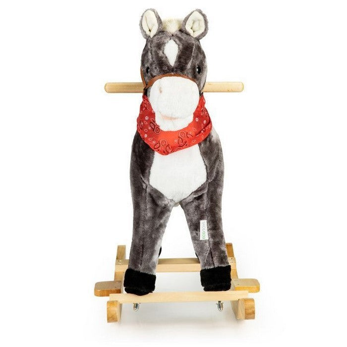 Calut balansoar cu sunete si coada in miscare Ecotoys XL-106 - Gri