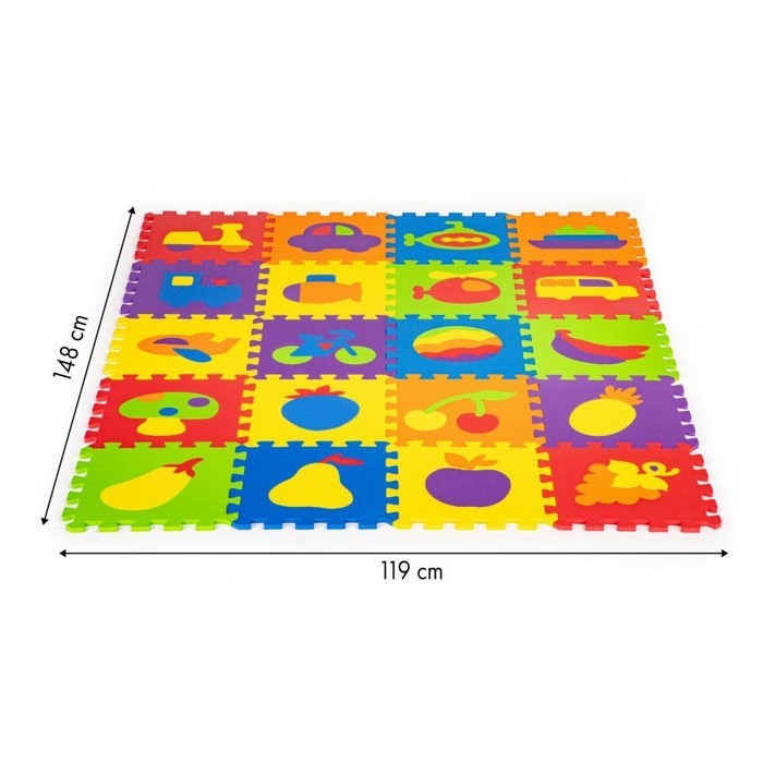 Salteluta educationala puzzle ECOEVA003, 20 de elemente