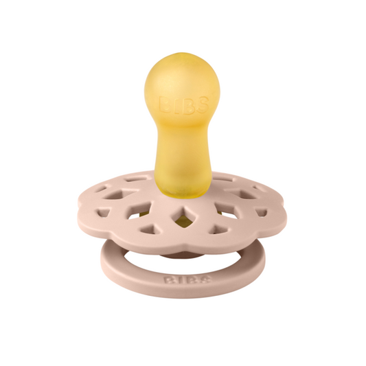 BIBS - Suzeta Boheme Latex, tetina rotunda, 0 luni +-Blush