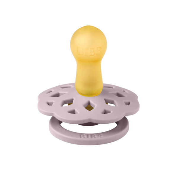 BIBS - Suzeta Boheme Latex, tetina rotunda, 6 luni +-Dusky Lilac