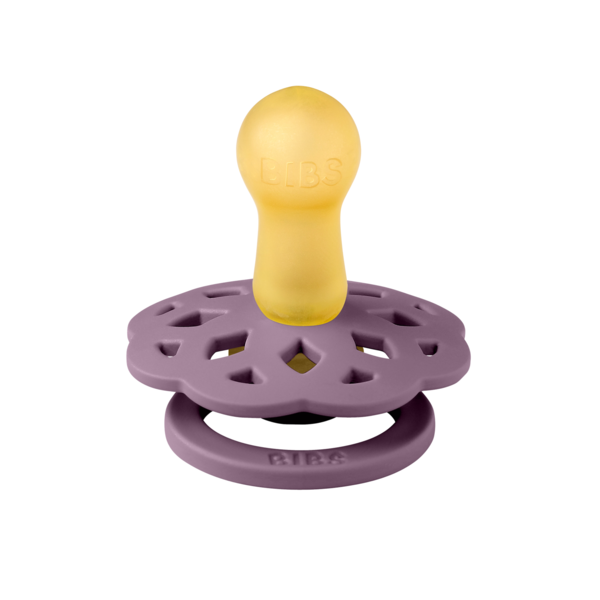 BIBS - Suzeta Boheme Latex, tetina rotunda, 6 luni +-Mauve
