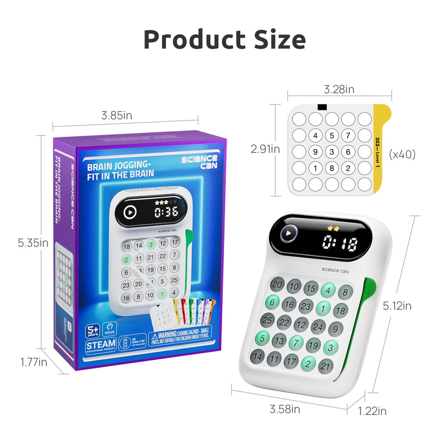 Joc STEAM 3 in 1 - Antrenament pentru creier