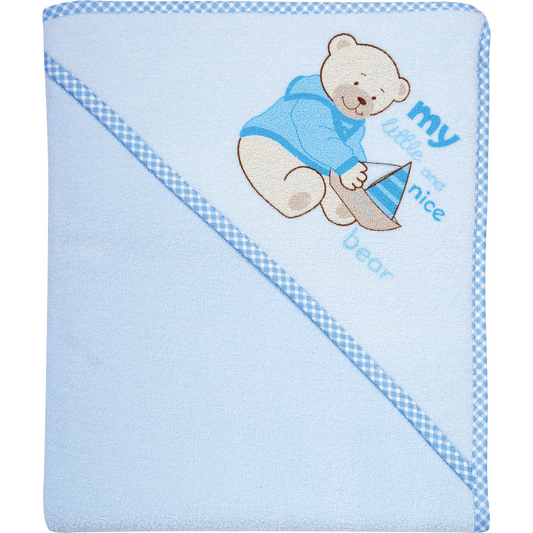 Prosop de baie cu gluga Terry 100 x 100 Womar Zaffiro AN-TR-100