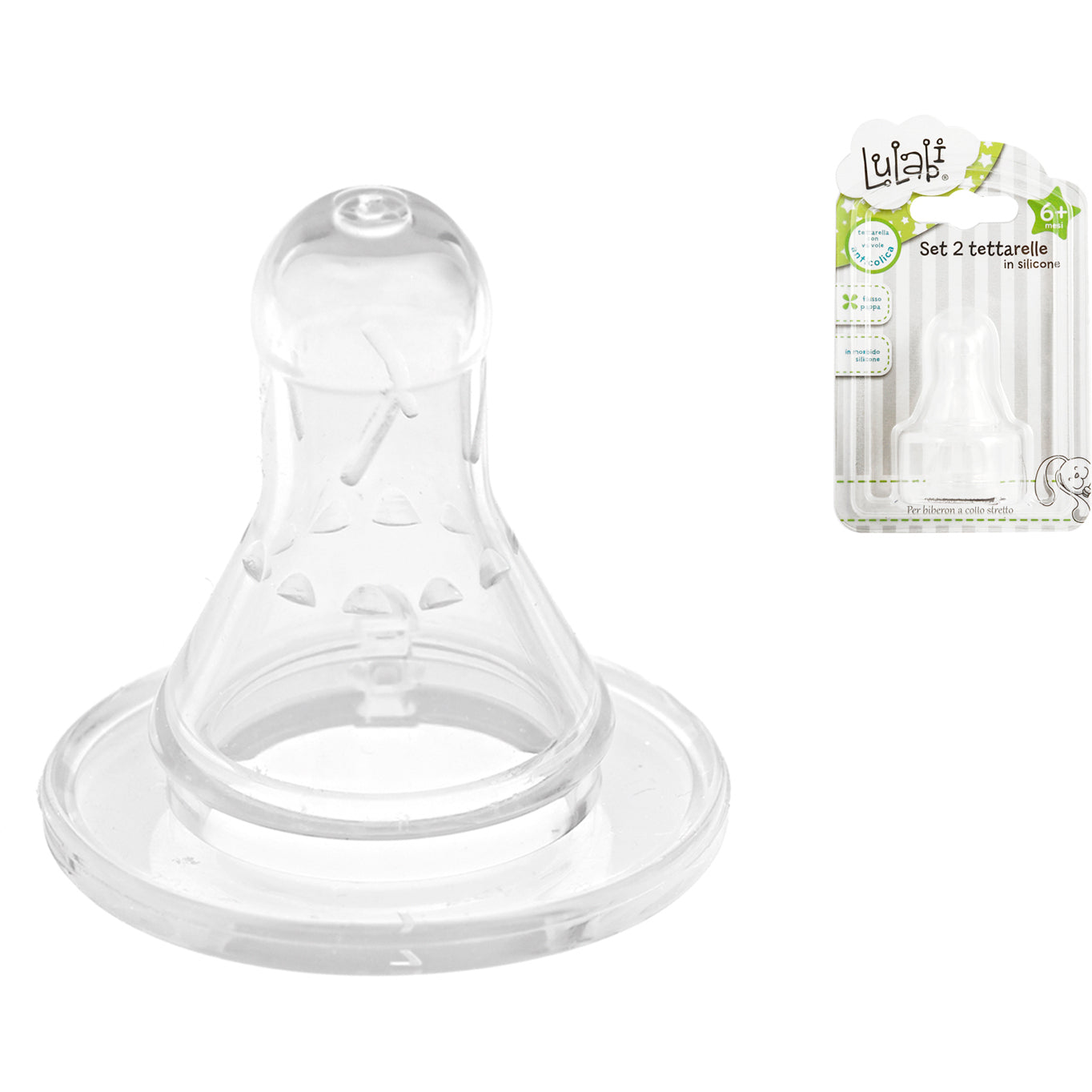 Set tetine de silicon cu flux variabil Lulabi 8090004