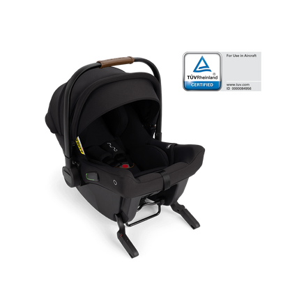 Nuna - Scoica auto cu ISOFIX integrat PIPA urbn Caviar, nastere - 75 cm, testata inclusiv la impact lateral, conform ECE R129 si testata ADAC