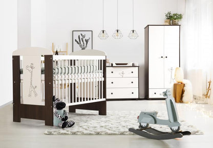 Mobilier Camera copii Si Bebelusi KLUPS SAFARI GIRAFFE Wenge
