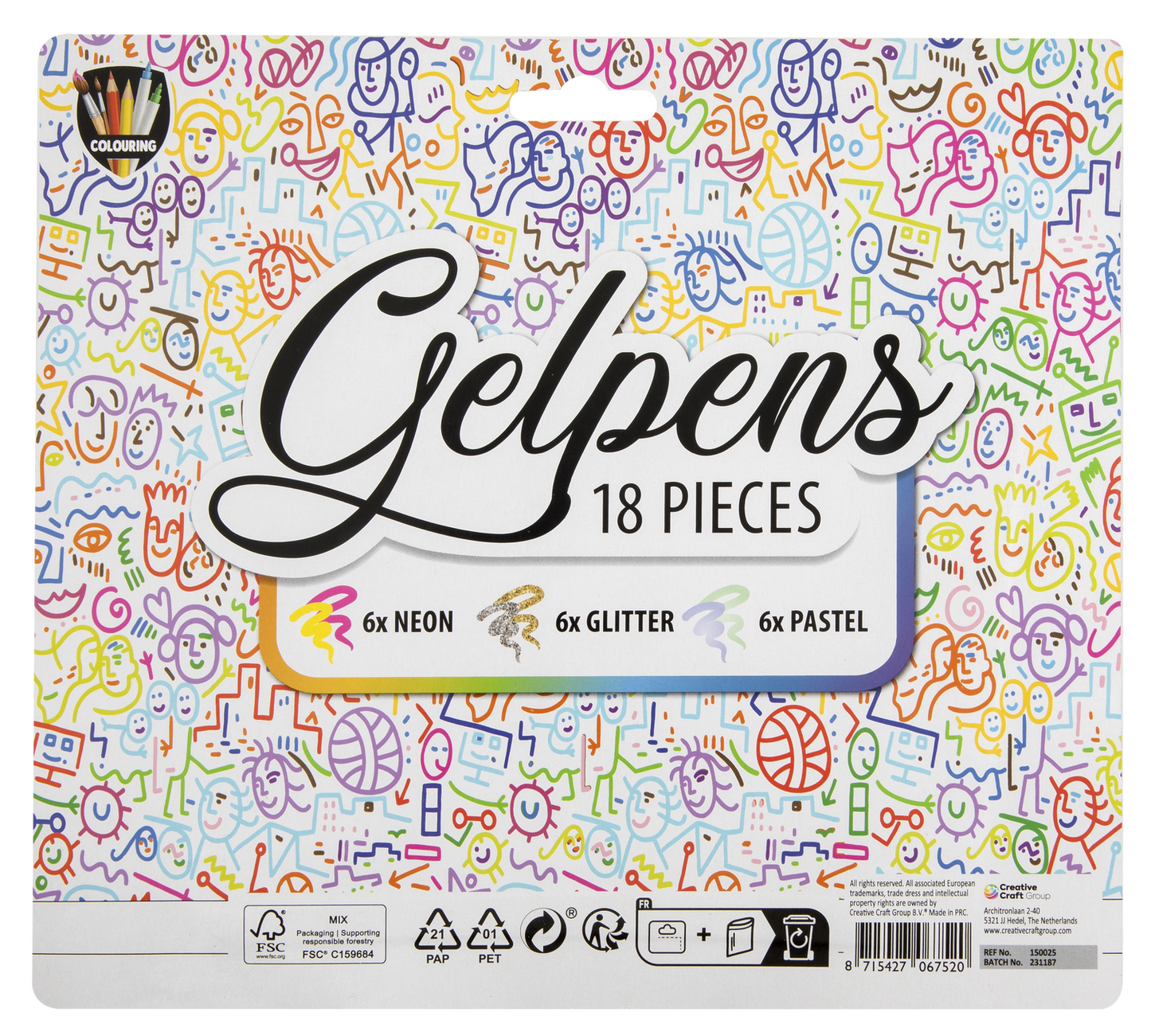 Set 18 pixuri cu gel