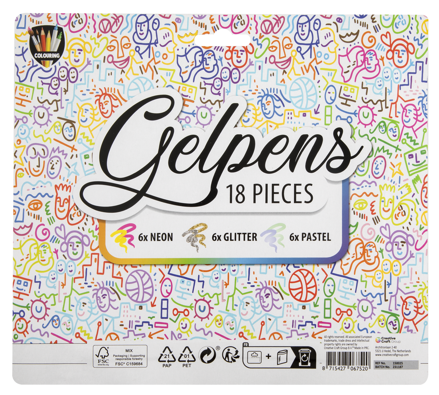 Set 18 pixuri cu gel