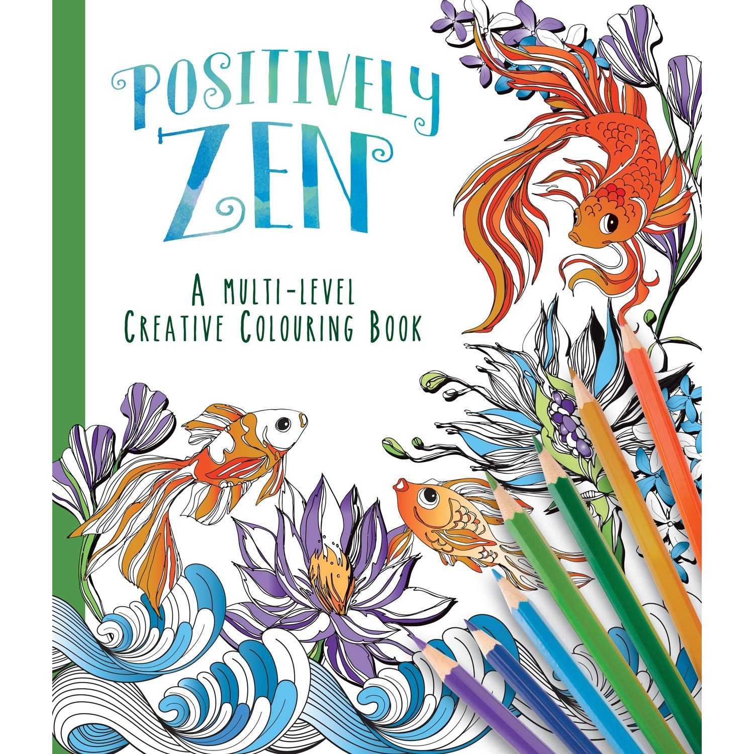 Carte de colorat Multi Level Positively Zen Alligator AB3413MLZCB