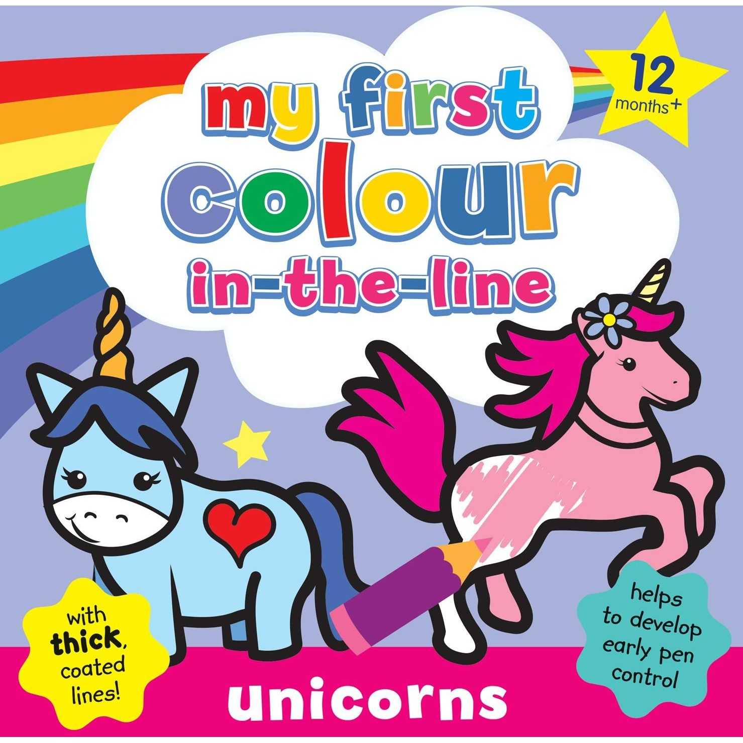 Prima carte de colorat a bebelusului Unicorni Alligator AB3274CIUN