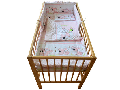 Lenjerie MyKids Catelus Roz 4 Piese 120x60