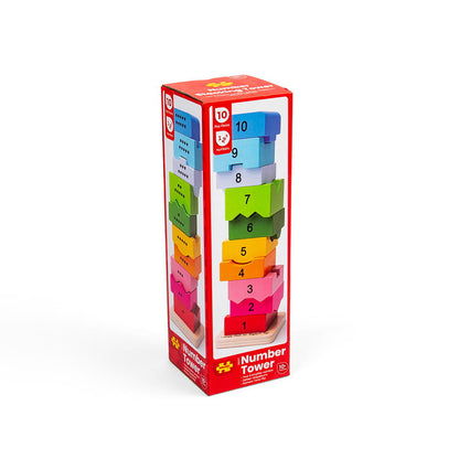 Turnulet din lemn cu numere