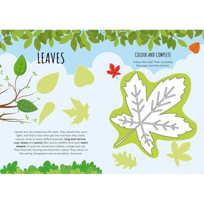 Carte de activitati cu abtibilduri - In natura