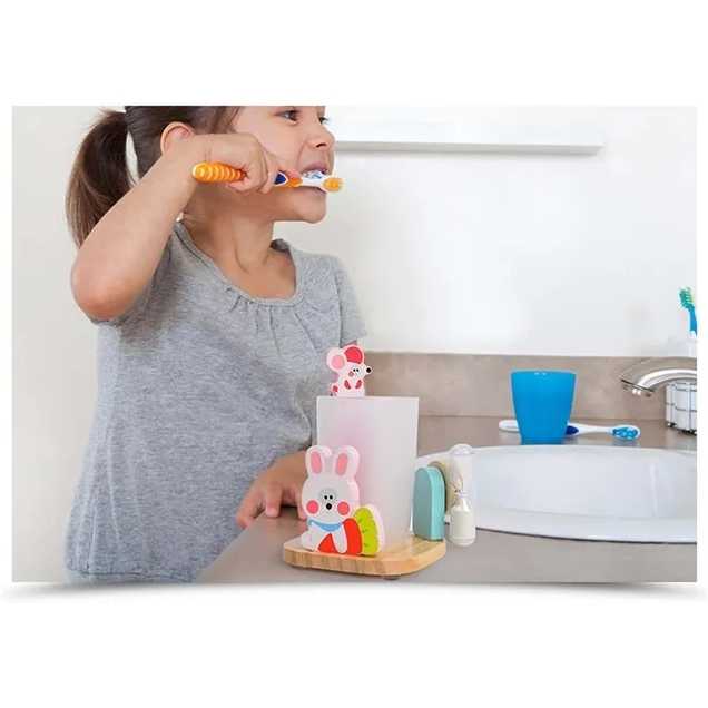 Suport pentru periuta de dinti cu clepsidra 3min Baby Tina Mideer MD1063