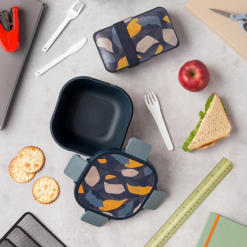 Lunchbox Nava We care 650ml albastru