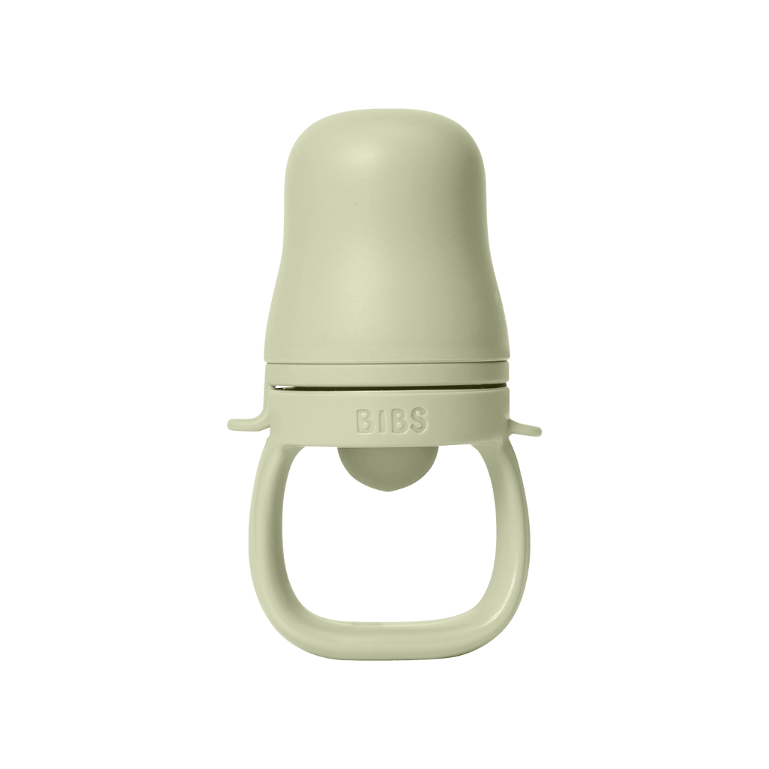BIBS - Dispozitiv de hranire Baby Feeder cu 2 tetine din silicon, Sage