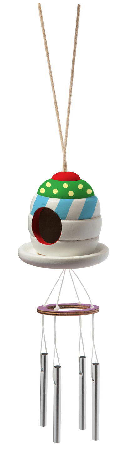 Set creativ - Casuta pasarilor cu clopotel de vant