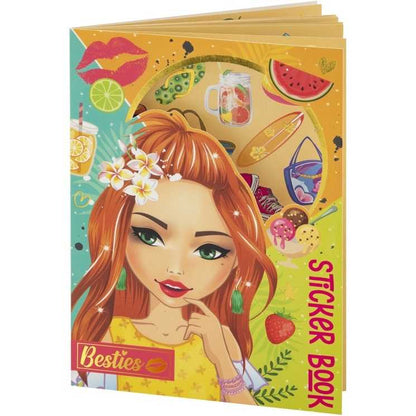 Carte cu autocolante 8 pagini A5 Besties Grafix GR140002