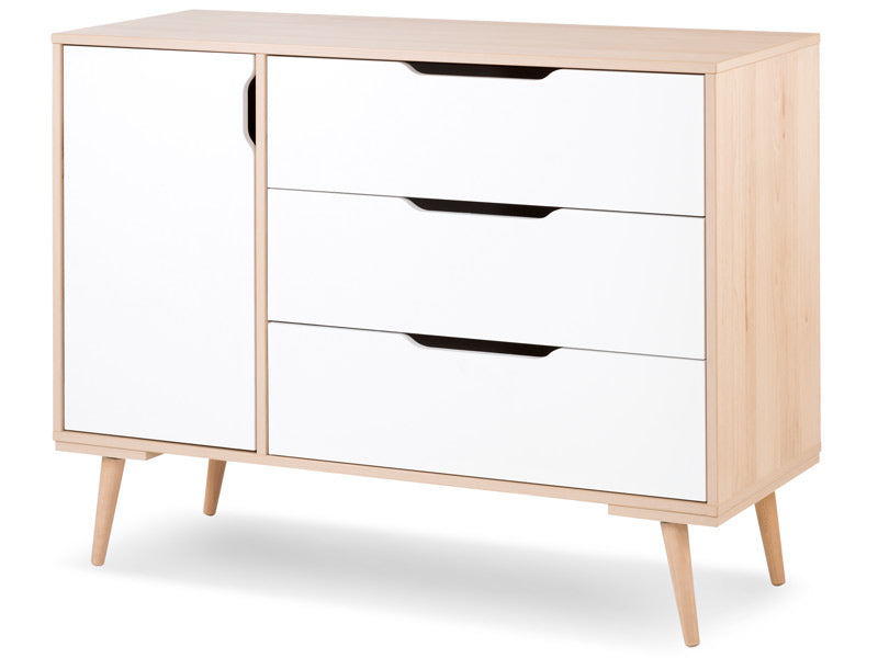 Comoda de infasat Klups SOFIE Alb-Natur