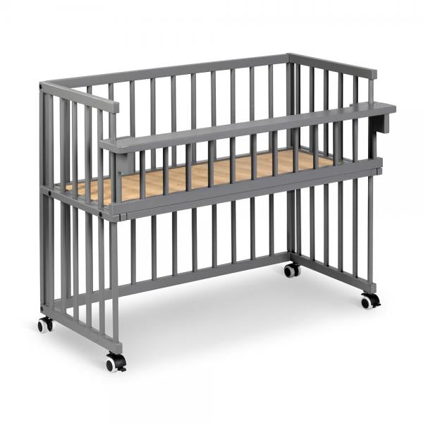 Patut copii din lemn KLUPS Piccolino Grafit 90x40 cm