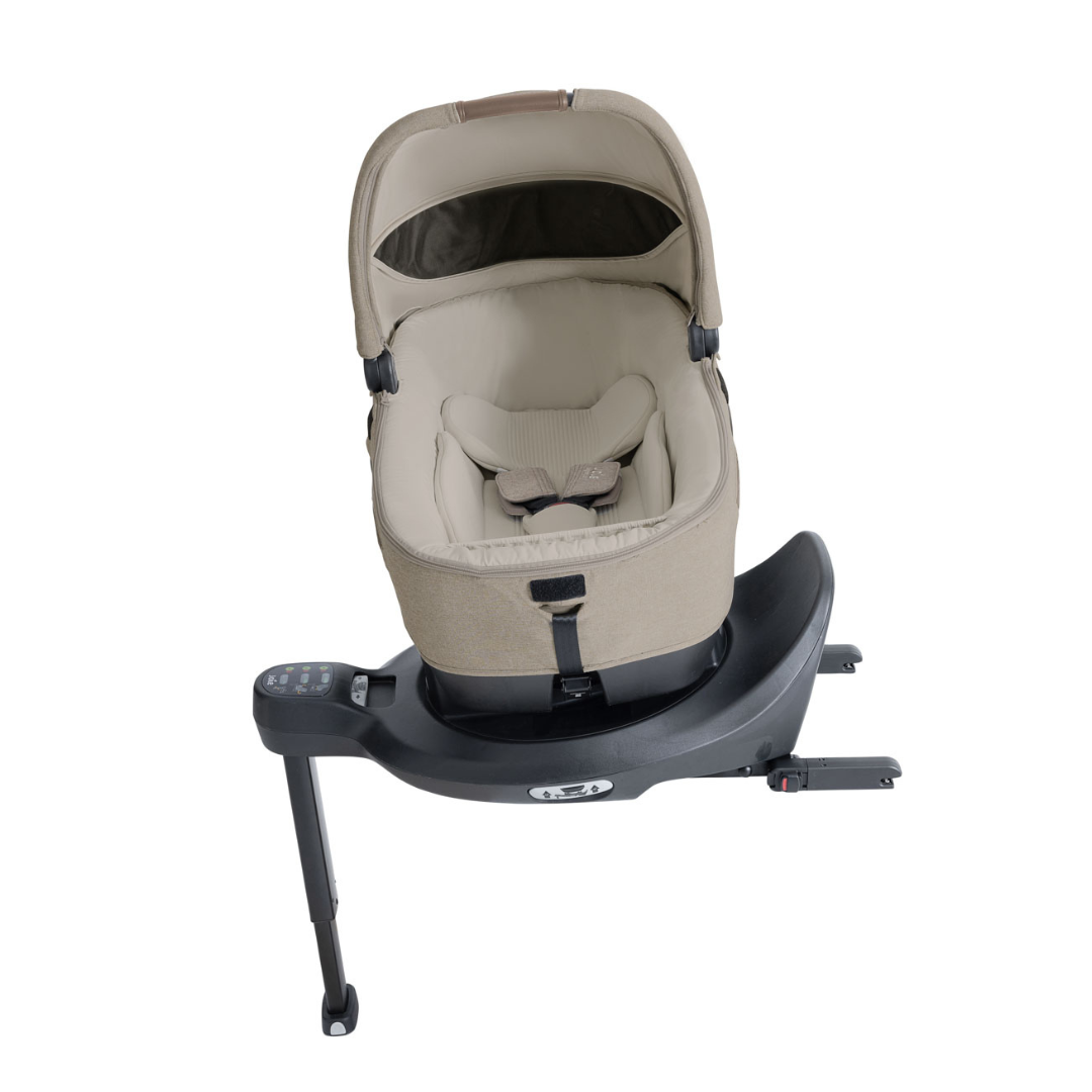 Joie - Landou auto Calmi R129 Signature Sandstone, 40-70 cm, testat ADAC si certificat R129