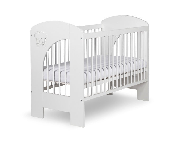 Patut copii din lemn KLUPS NEL Cloud Alb