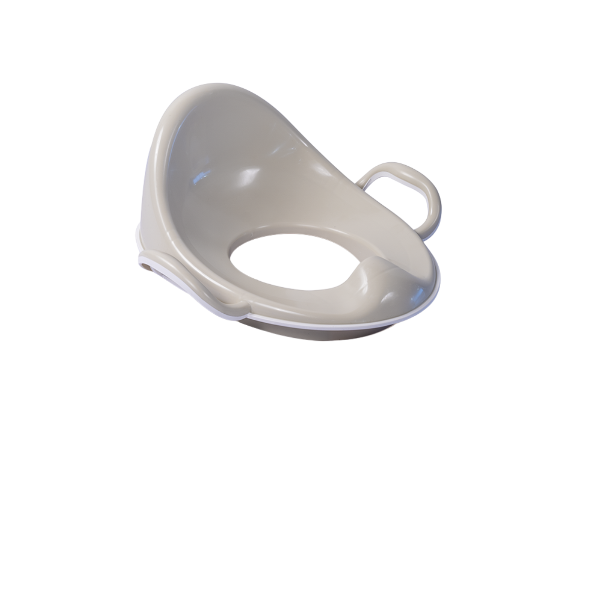 Reductor toaleta anitderapant cu spatar - Bej