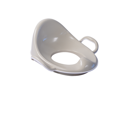 Reductor toaleta anitderapant cu spatar - Bej