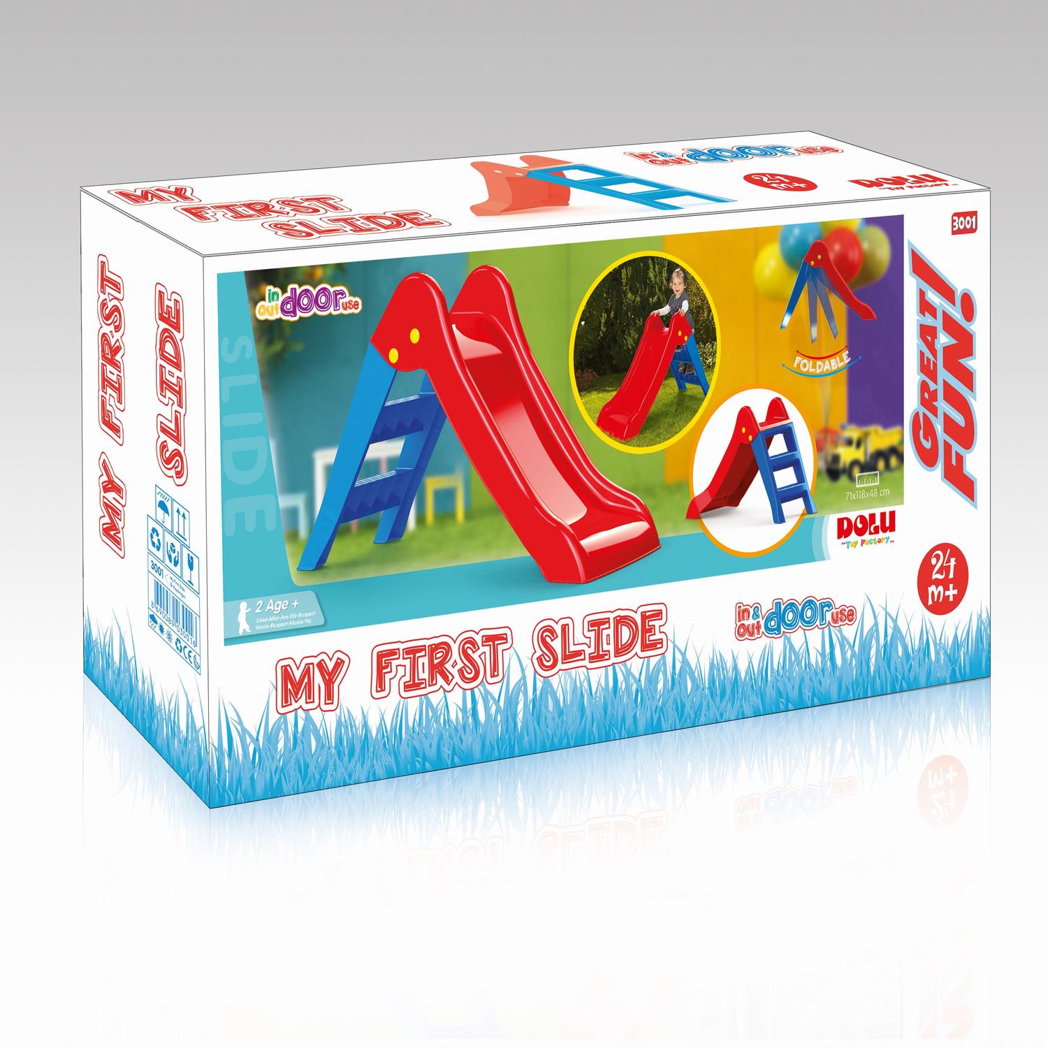 Primul meu tobogan - viu  colorat