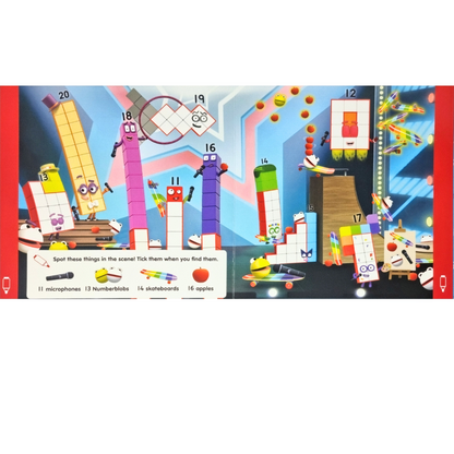 Carticica Scriu si sterg -  Numberblocks 11-20