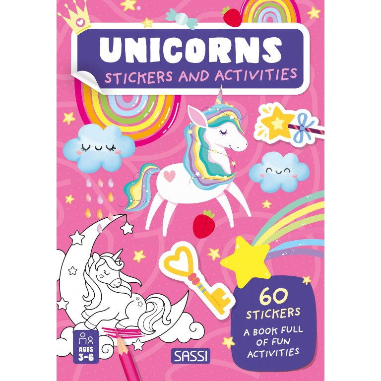 Carte de activitati cu abtibilduri - Unicorni magici